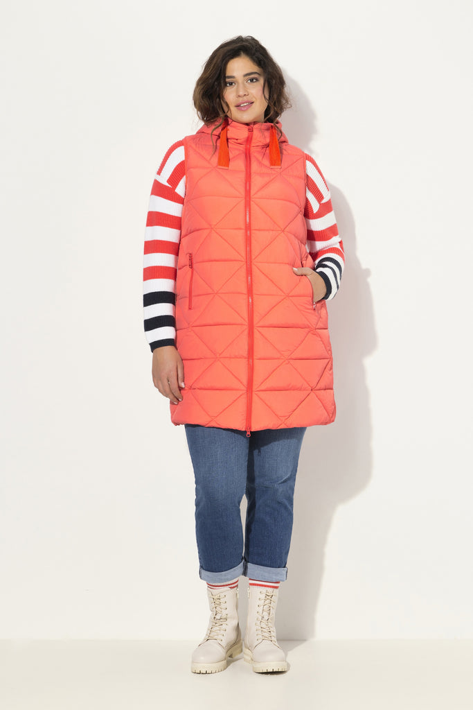 Ulla Popken Long Quilted Gilet