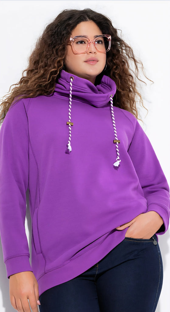 Ulla Popken Drawstring Sweatshirt.
