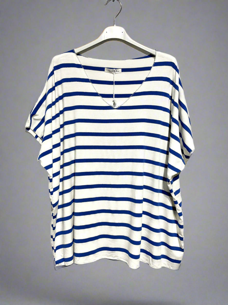 Dolly Navy Stripe Top